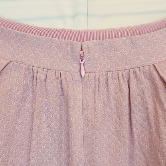 J Crew Women Skirt Purple Sz 4 Pleats Skater Lined Preppy Classic Pastel Easter - Picture 9 of 13